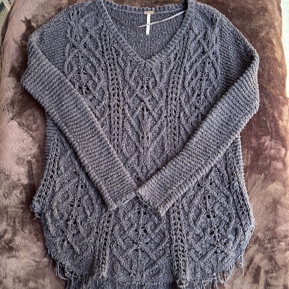 Free People Cross My Heart Sweater - Picture 4 of 11
